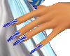 Blue Rave nails