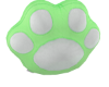 green paw plushie