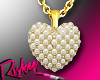 <R>Pearl Heart Pendant