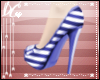 G|Purple Stripe Heels