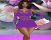Purple Fishnet Dress