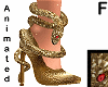 golden snake heels ANI F
