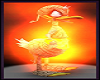 Scary Duck Flames Fire Halloween Costumes Donald Duck Male Outfits