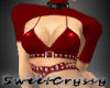 *SC-Red Leather Shrug