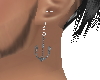 anchor diamonds earring