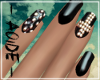 Black & Gold Glam Nails