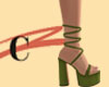marika / olive sandals