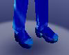 blue wooden shoes.