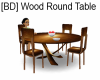 [BD] Wood Round Table
