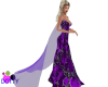 Purple rose gown