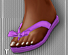 Lilac Summer Flip Flops