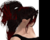 RED N BLK WAVY PULLED BK