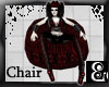 E" Goth Vamp Bean Chair