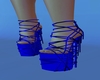 Rainbow blue heels