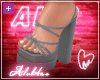 Al's Gray Strappy Heels