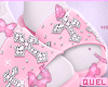 Q •Pink Cross Slippers