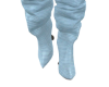 Goth Blue Long Boots RLL