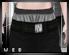 |W| Black Baggy shorts