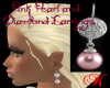 *KR-Earrings Pink Pearl