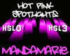 Hot Pink Spotlights