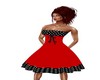 (bunny) red pin up dress
