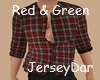 Semi Tucked Red & Green