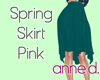 Spring Midi Skirt Teal