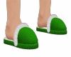 BOYS GREEN SLIPPERS