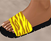 Yellow Tiger Stripe Sandals 3 (F)