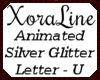 (XL)Silver Glitter - U