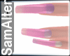 PINK GLITCH NAILS TV ACT