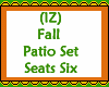 Fall Patio Set For Six