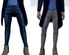 Bleu leather pants