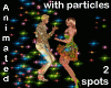 couple dance with lights