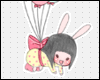 Flying bunny girl