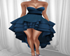 Elegant Blue Satin Gown
