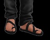 RR BEACH BLACK SANDALS