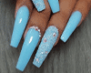 Blue Diamond Nails