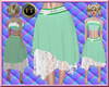 TT*Green Mint Skirt lace