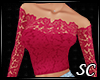 [S]Lace Top Pink