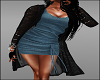 Blue Dress Black Sweater