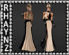 Ria Creme Evening Gown