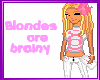 blondes are brainy