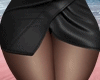 !N! Black Leather Skirt