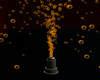 Orange Bubbles Particule