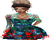 GR n BL Abstr Mini Dress