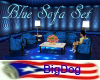 [BD] Blue Sofa Set