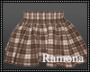 Brown Plaid Skirt