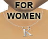 Silver K necklace