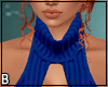 Blue Scarf Sweater/Jeans